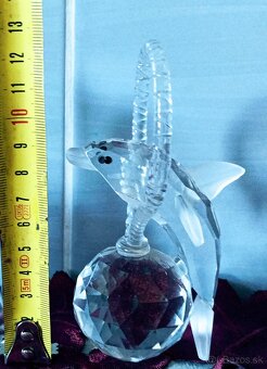 Krištáľový flakón, delfín - 7