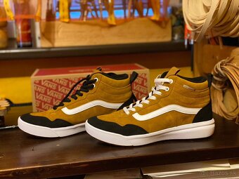 Predám VANS MN Range EXP HI VansGuard (Suede) golden brown/w - 7