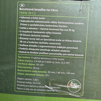 Benzínová kosačka Parkside - ✅ Záruka - 3 roky - 7
