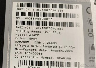 Nothing 2(a) Plus Grey 12GB / 256GB - 7