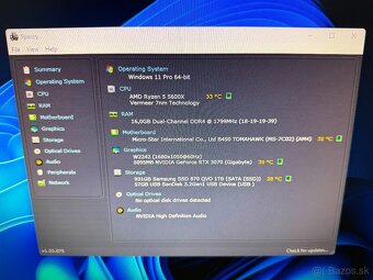 PREDÁM HERNÝ PC - R5 5600X,RTX 3070 8GB,16GB DDR4,1TB SSD - 7