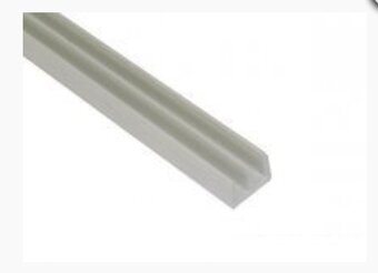 zástrč 2x 140x55x5mm, kolieska - 7