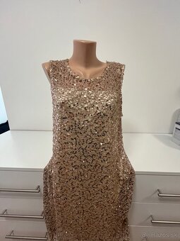 Flitrované elastické šaty XL - 7