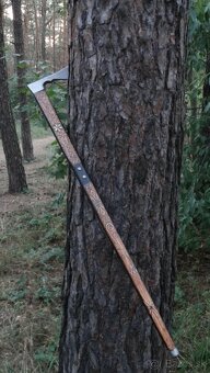 Pravá goralská valaška hrot ručná rezba antik Janošík - 7