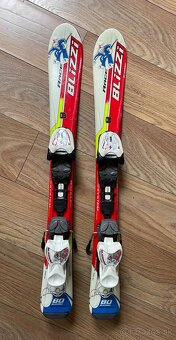 Detské lyže 80 cm, lyžiarky a prilba - 7