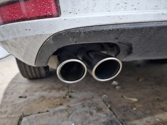 NEREZOVÉ a ČIERNE koncovky na výfuk - dvojitá koncovka - 7