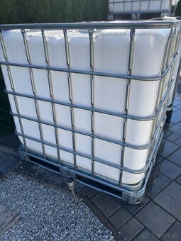 Čierna IBC NADOBA NADRZ 1000l Kontajner,plastovà nadrz - 7