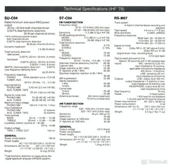 Zosilovač a tuner Technics - 7