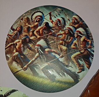 INDIAN plechová retro tabuľa 20x20cm - 7