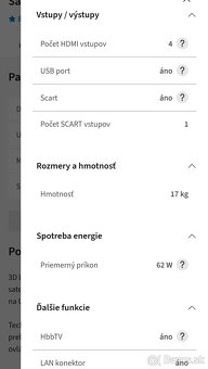 Ponúkam na predaj televízor Samsung - 7