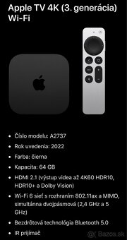 Apple TV 4K Wi‑Fi 64GB model: A2737 #4 - 7