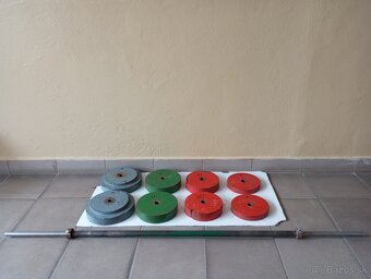 Veľká nakladacia železná činka    90 - 100 kg - 7