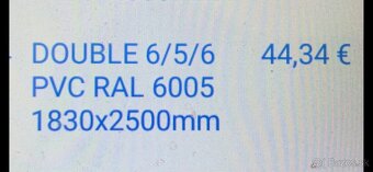 Plotov panely Double 6/5/6 PVC Ral 7016 - 7