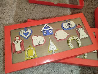 Vianočné drevené ozdoby. - 7