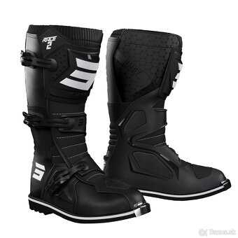 detské juniorské kid mx topánky čižmy čierne shot - 7