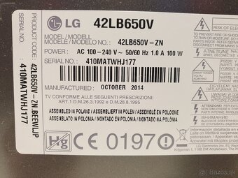 42"  LED  Smart  TV  LG  s  VADOU - 7