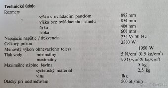 Predám práčku Zanussi - 7