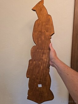 Drevená socha pastier a dievča - 7