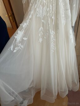 Svadobné šaty + spodnica s kruhom - 7
