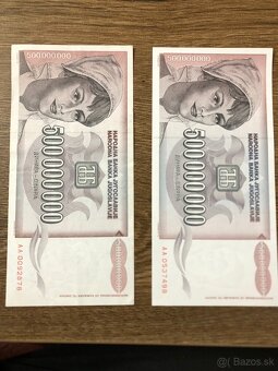 Bankovky JUHOSLAVIA 4 - 7