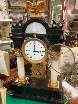 Stĺpikové hodiny Biedermeier 19.st - 7