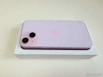 APPLE iPHONE 15 128GB PINK TOP STAV, BATERKA 100% - 7