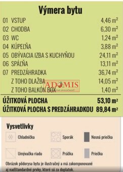 ADOMIS - prenájom (aj zvieratká) 2-izb bezbariérový byt, 89, - 7