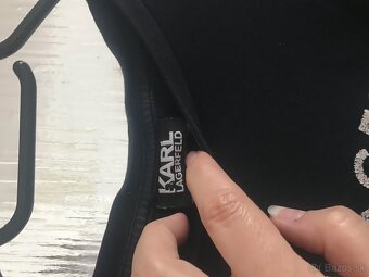 KARL LAGERFELD originál damske tricko black S/M - 7