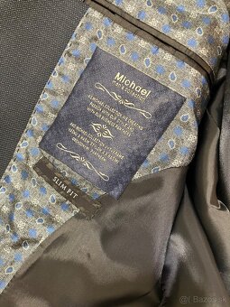 Pánsky tmavomodrý oblek zn. Michael - 7