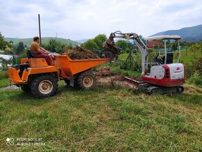 Zemné práce minibager, bagrom, odvoz, dovoz, dumper - 7