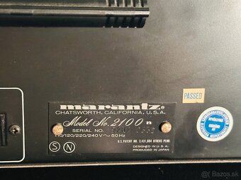 Marantz 1050, Marantz 2100, Marantz 5010B - 7