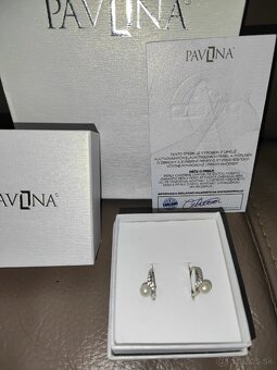 Náušnice s perlou Zn.Pavona - 7