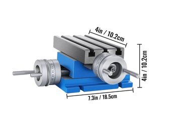 Malý křížový posuvný stůl 185x100 mm, 10 kg - 7