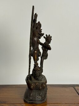 Starožitná bronzová soška Yamantaka (Tibet) - 7