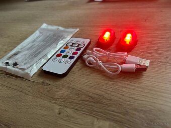 Bezdrôtové RGB LED diódy do interiéru auta - 7