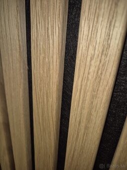 Drvené trojstranové akustické panely 300x52,5x1,8cm DUB - 7