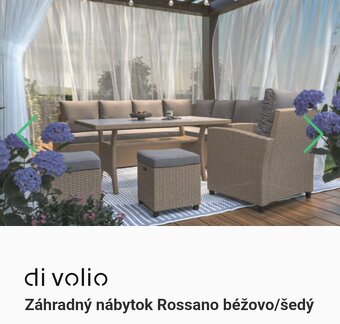 DiVolio Záhradný nábytok Rossano Béžovo-šedý - 7