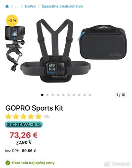 Predám GoPro HERO 12 Black PRO CREATOR + príslušenstvo - 7