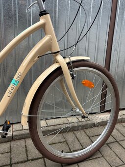 Dámsky retro bicykel Le Grand Pave 28” krémovej farby - 7