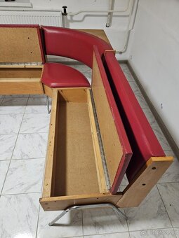 Retro jedálenská rohová lavica - 7