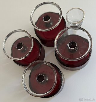 Retro poháre REP. S. MARINO – France – zberateľský set 4EUR - 7