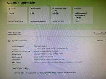 Počítač i3-6100 / RX 560 4GB / 8GB / SSD + HDD - 7