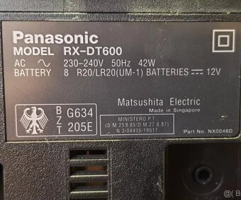 Top Model Panasonic radio sCD  220v sieť aj Baterky - 7
