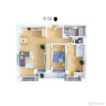 LUNA RESIDENCE | Bytový dom „B – 3 izbový byt (B4) - 7