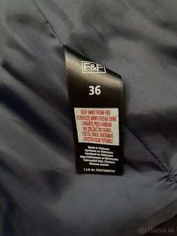 ♥ Tmavomodrý kabát F&F ♥ - 7