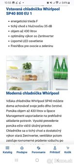 Vstavaná chladnička s mrazničkou Whirpool - 7