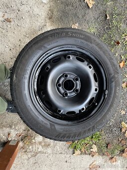 Plechové disky Škoda + Zimné pneumatiky 185/60 R14 (5x100) - 7