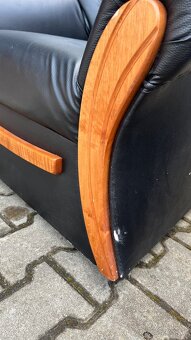 Kožené kreslo/gauč 2ks - 7