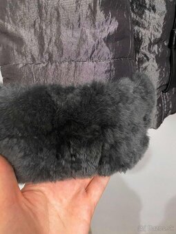 Kožuch z pravého králika zn. Kara s kapucňou, veľkosť 44 - 7