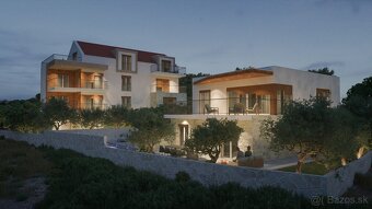 Luxusný apartmán s terasou a výhľadom na more v Stivašnici, - 7